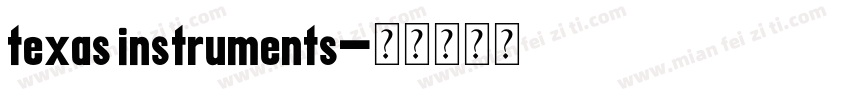 texas instruments字体转换
